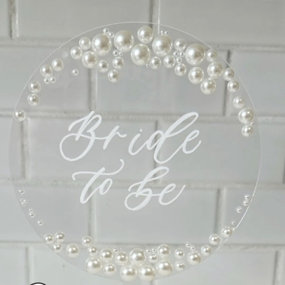 Bride to be cake topper